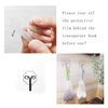 40PCS Exfoliating Soap Mesh Saver Pouch Bag and 3 PCS Transparent Hook and 5 PCS Transparent Spring Cord Plastic Lock for Shower Face Washing,Easy to Bubble and Store Small Soap