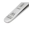 GERMANIKURE Professional Perforated Slanted Tweezers - FINOX Stainless Steel sharp tweezers in Leather Case - Professional Tweezers –Easy to use best tweezers- Ethically made in Solingen Germany 4403