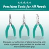 Excelta Small Needle Nose Pliers, Soft-Cushioned Grip, Easy-to-Use, Stainless Steel, Perfect for Detailed Work with Secure Hold & Gentle Spring Mechanism, 4.75" (118.75mm), Intermediate
