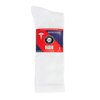 3 Pairs of Non-Skid Diabetic Crew Socks, Non Binding Top Therapeutic Cotton Gripper Socks (White, Size: 13-15)