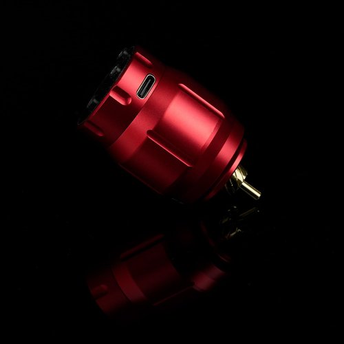 MC-W1 Tattoo Battery 1500mAh, 4-12v RCA Tattoo Battery Pack for Tattoo Pen, Rechargeable USB LED Digital Screen, Tattoo Power Supply for Tattoo Machine Wireless Tattoo Gun, Red