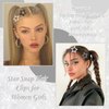 NAISKA Black Star Hair Clips Non Slip Hair Pins Snap Hair Barrettes Cute Hair Accessories for Girls Women Cute Hair Decoration(12PCS)