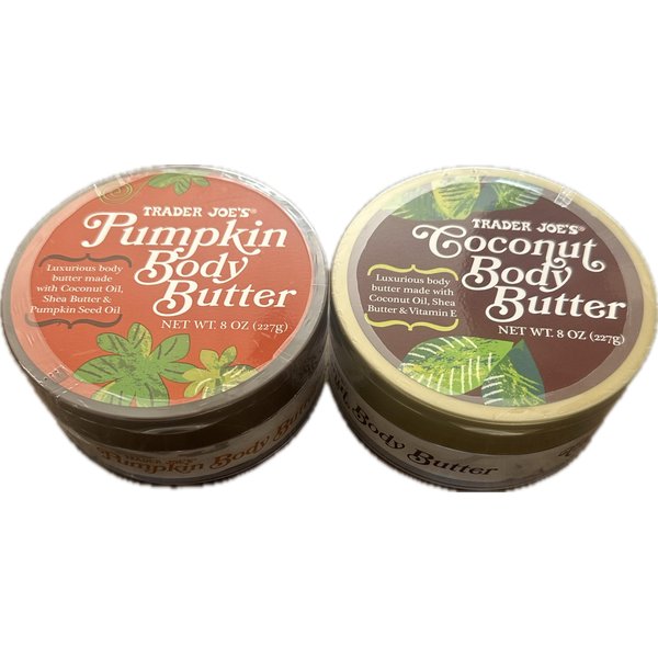 Generic Pumpkin Body Butter and Coconut Body Butter Bundle - 1 of each 8 oz container