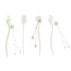 4 Pcs Acetate Hair Sticks Simple Vintage Tassel Hair Sticks Handmade Chinese Style Hair Chopsticks Flower Hairpins Hair Accessories for Women Girls