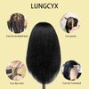 LUNGCYX Mannequin Head Human Hair,Cosmetology Manikin Head With 100% Real Human Hair Doll Head for Hairdresser Training Practice Braiding Hair Styling (BLACK-508)