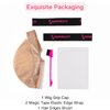 Isshin Beauty Wig Grip Cap Women Adjustable: Wig Gripper with Ear-Cutouts Natural Lace Edge - Gluless Non Slip-Off Band with Velcro No-Headache Comfortable Breathable (LightBrown)