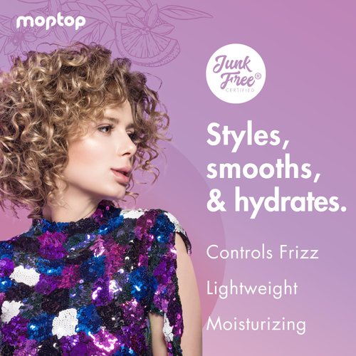 MopTop Trial Bundle - Curly Hair Custard Styling Gel for Fine, Thick, Wavy & Kinky-Coily Hair, Frizz Control, Moisturizing Curl Definer & Activator, 10 Sample Packets (0.5oz)