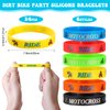 Aoriher 48 Pieces Dirt Bike Party Favors 24 Motocross Rubber Bracelets Wristbands 24 Motorcycle Party Keychains Dirt Bike Birthday Party Goodie Bag Fillers Classroom Rewards for Boys Girls