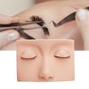 Lash Mannequin Head, Removable Silicone Replacement Eyelash Mannequin Head, Lash Extension Training Practice Head Eye Lash Extension for Lash Practice Makeup Eyelash Extensions ()