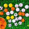 Bgtecho 24Pack Mini Softball,1.6 Inch Mini Sports Stress Balls,Mini Yellow Baseball Softballs for Kids,Mini Foam Sports Ball for Sports Theme Party Favors School Carnival Reward