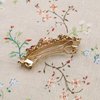 SING F LTD 4PCS French Barrettes Elegant Flower Design Metal Hair Clip Hair Decorations Clasps Headpiece Hair Pin Gift for Women Girls Bridal Bridesmaid