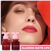 2PCS Lip Tint Lip Stain Set, Velvet Lip Gloss Water Lip Tint Stain Multipurpose Liquid Lipstick Lip Stain Long Lasting Waterproof, Non-Sticky, Lip & Cheek Tint Tinta Para Labios Lip makeup - Set B
