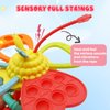 Baby Sensory Teething Toy for 18+ Months, Montessori Teether Toys for Toddlers 2 3 Years Old Educational Learning Birthday Gift Travel Toy for Boy and Girl
