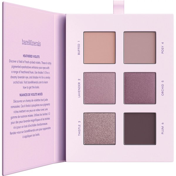 bareMinerals Mineralist Eyeshadow Palette, Six Richly Pigmented + Blendable Shades, Talc-Free Eye Shadow Palette Makeup, Vegan, Heathered