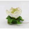 Cosmos Gifts Fine Porcelain Lighted White Magnolia Night Light Figurine, 5-3/8" L