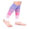 Doc Miller Calf Compression Sleeve Men and Women 20-30 mmHg, Shin Splint Compression Sleeve for Varicose Veins and Maternity 1 Pair ( Pink Violet White, Small)