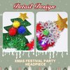 Nicute Light Up Christmas Headband Green LED Xmas Hair Hoop Glow Festival Party Hair Band for Women and Girls (Green 2)