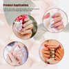3pcs Nail Art Clean Up Brushes, Nails Painting Brushes, Round & Angled Head Pen Silicone Nail Art Acrylic Pen Brushes Dotting Pen Nail Painting Tools for Nail Art Design Polish Mistake Cleaning