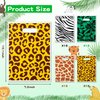 Animal Print Party Favor Bags - 60Pcs Zoo Print Goody Candy Treat Gifts Bags, Summer Jungle Safari Themed Party Decorations for Kids Girls Boys Birthday Baby Shower Animals Theme Events Supplies