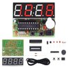 MiOYOOW 4-Digit Digital Clock Kits with PCB, DIY Alarm Clock Soldering Project Kit for Learning Electronics Soldering Practice with English Instructions