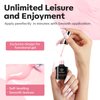modelones Builder Nail Gel, 8-in-1 Pink Gel Builder for Nail Thickening, LED Nail Lamp Cured Hard Color Builder Nail Polish Base Gel Extension Gel Rhinestone False Nail Tips Glue Gel in a Bottle