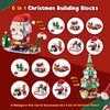 2024 Christmas Advent Calendar 6 IN 1 Santa Claus Christmas Tree Building Blocks Toys 12 Days Countdown Calendar Toys for Kids, Christmas Building Toys Party Favors, Kids Christmas Gifts for Boys & Girls