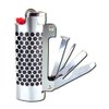 Lighter Case Stainless Steel Multi-Tool Bottle Opener/Scraper/Grinder/Packer/Picker/File for BIC Lighters