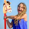 Haconba 8 Pieces 40 Inch Inflatable Stick Horse Inflatable Cowboy Cowgirl Horse head Stick Pony Stick Balloon for Christmas Birthday Theme Parties Home Decoration