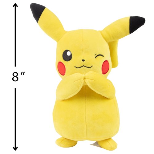 Pokemon 8" Eevee & Pikachu Plush, 2-Pack - Let's Go Starters - Officially Licensed - Authentic Soft Stuffed Animal Toy Figures - Valentine's Day & Easter Basket Stuffer Gift for Kids, Boys, Girls - 2+