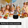 Hanna K. Signature Collection Black Plastic Plates 9 Inch - 50 count - Plastic Solid Round Party Plates For Weddings, BBQs, Birthday Plates - Disposable Black Plates - Plastic Dessert Plates
