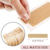 Ceoyiler 120 Pcs Hair Extension Tape, Double Sided Hair Extension Tape, Invisible Tape in Hair Extensions, No Residue Transparent Replacement Tape for Hair Extensions, 1.6 * 0.3inch per Piece