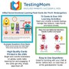 TestingMom.com Gifted Learning Flash Cards - Social Emotional Learning (SEL) for Pre-K and Kindergarten