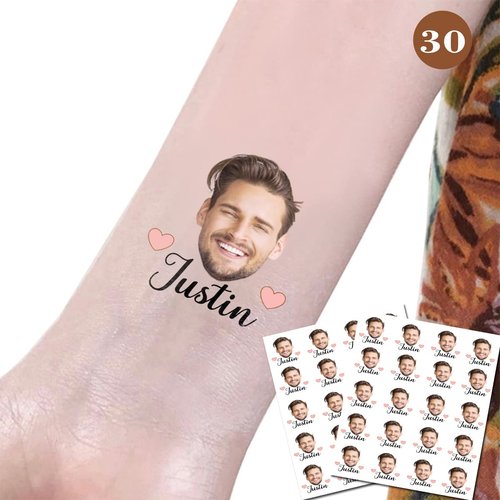 Kullder Personalised Country Bachelorette Birthday Weddind Tattoos Bachelor Boyfriend Temporary Tattoos Style Paper Tattoos Custom Name Tattoos Groom 30 Tattoos