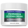 Hermon Psoriasis Eczema Relief Cream: Maximum Strength for Psoriasis Eczema - Relieve Symptom of Resistant Effective for Seborrheic Dermatitis Folliculitis 100m 3.4 Fl Oz (Pack of 1)