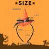 Gaduupa Halloween Headband Witch Hat Headband Mini Witch Hat Spider Web Hair Hoop Halloween Hair Accessory for Women (Style A)
