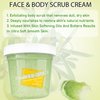 DISAAR BEAUTY Vitamin E Olive Oil Face Body Neck Scrub Cream Anti-Freckle Scar Mark Removal 300ml/10.58fl.oz