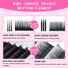 TDANCE Bottom Lash Extension 0.03/0.05/0.07mm Thickness Bottom Lashes Lower Lash Extensions B Curl 5-7mm Mixed Under Bottom Eyelashes (0.03-B,5-7 mm)