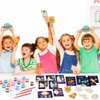 36Pcs Space Party Favors Space Cards with Art Supplies Outer Space Wood Painting Craft Kits for Astronaut Planet Thank You for Coming Gifts for Kids Boys Girls Solar System Birthday Gifts Bulk Decor