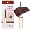 MSH Love Liner Waterproof Mascara, Resistant to Sweat, Sebum & Tears, Precise & Fiber-Free Curved Brush, Japanese Eye Makeup w/Beauty Serum, 1.05 Oz/30g, Dusty Rose
