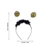 minkissy Bee Headbands for Party 3Pcs Bee Tentacle Headbands Antenna Ball Hair Hoop Sequins Costume Headband for Kids Adult