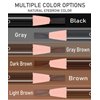 SUMEITANG 12 Pcs Pull Cord Peel-off Black Eyebrow Pencil，Wooden Hard-core Microblading Eye Brow Pencil For Marking, Filling And Outlining, waterproof and sweat-proof for Professionals & Beginners