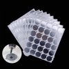 Oillgkori 900Pcs 2.2cm Disposable Eyelash Glue Holder Pallet Paper Eyelash Extension Glue Holder Pad Sticker Jade Stone Grafted Lash Makeup Tool
