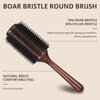 BRUSHZOO Round Brush for Blow out, Round Hair Brush for Women Men Styling Curling Straightening, Wooden Round Brush AddShine Volume (2.2 Inch)