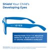 Viteyes Blue Light Glasses, Blue Light Blocking Glasses for Adults & Kids (Blue, Ages 3-8)