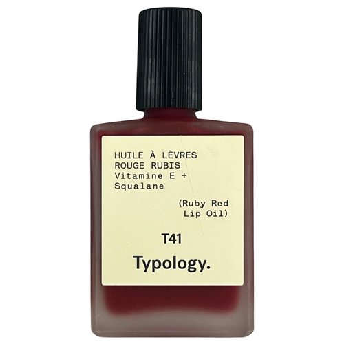 Typology Tinted Lip Oil, Shade 1 Ruby Red, 0.5 Fl. Oz