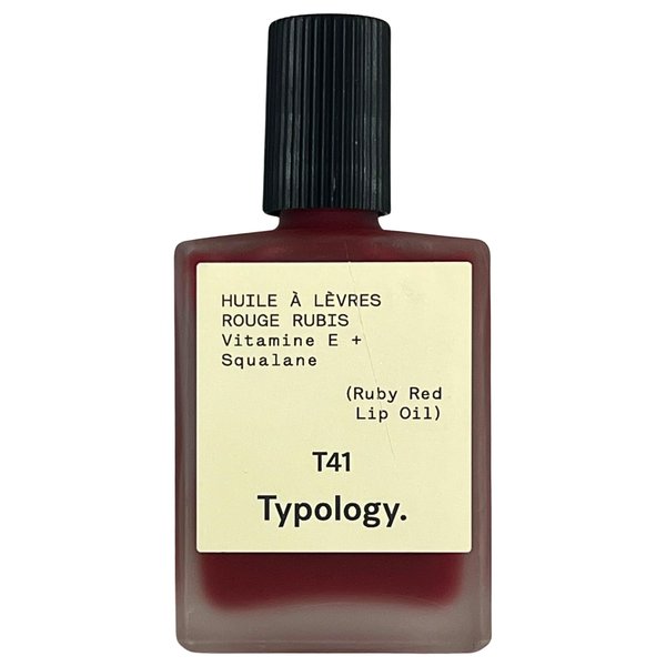 Typology Tinted Lip Oil, Shade 1 Ruby Red, 0.5 Fl. Oz