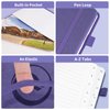 Address Book with Alphabetical Tabs, Hardcover Password Book, Address Organizer Keep Track of Phone Numbers, Special Days, Birthdays, Anniversaries and Notes (5.3'' x 7.7", Purple)