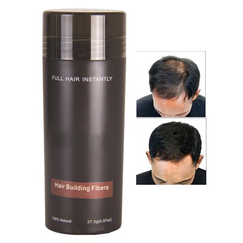 Dark Brown Hair Fiber, Hair Fibers For Thinning Hair, Hair Fibers For Thinning Hair For Women & Men, Hair Building Fibers For Fuller & Thicker Hair, Water Proof & Sweat Proof, Long Lasting
