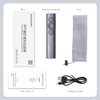 【Soft and Big Button】 Norwii N95 Rechargeable Presentation Clicker for Powerpoint Presentations, 2.4GHz Laser Pointer Presentation Remote Wireless Presenter Slide Clicker for Computer Laptop Mac