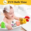 Mold Free Baby Bath Toys - No Hole Bath Toys for Kids Ages 1-3 | Floating Toys | Bathtub Tub Pool Water Table Toys | Toddler Infant Valentines Day Gifts | Baby Toys 12-18 Months